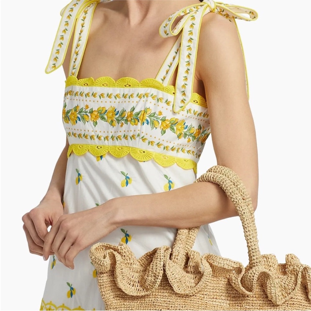 FARM Rio Sicily Richelieu Sleeveless Midi-Dress - Picture 13 of 14